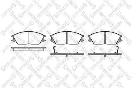 235 002-SX STELLOX Колодки тормозные дисковые передние комплект